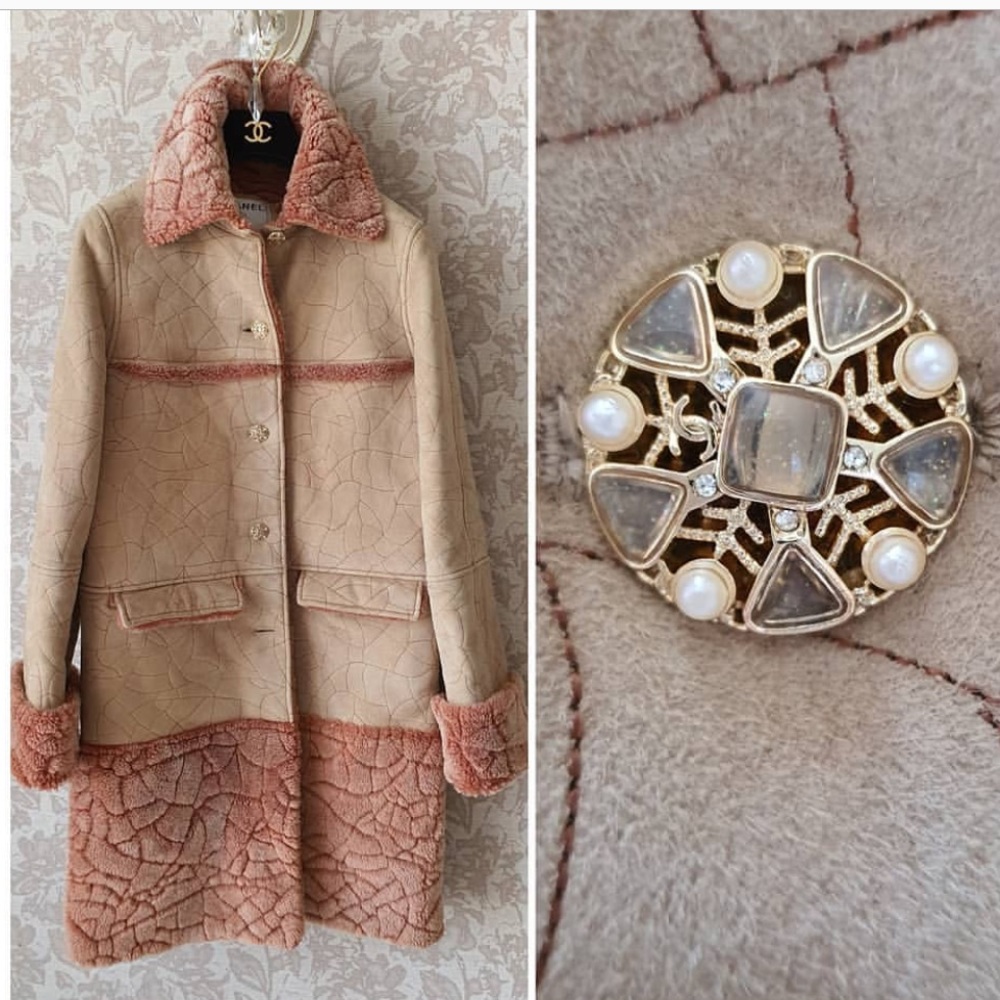 Chanel pink coat